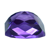 AFRICAN AMETHYST CHECKER CUT SQUARE/OCTAGON 12MM 7.65 Cts.