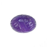 AFRICAN AMETHYST CARVING CAB OVAL (AA\HI) 14.00X10.00 MM 6.15 Cts.