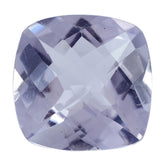 AMETHYST PINK CUSHION CHECKER CUT (AA/CLEAN) 12.00X12.00 MM 6.02 Cts