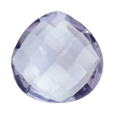 PINK AMETHYST CHECKER CUT BRIOLETTE HEART (AA\CLEAN) 11.00X11.00 MM 3.78 Cts.