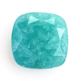 BLUE AMAZONITE BOTH SIDE TABLE CUT CUSHION 8MM 1.60 Cts.