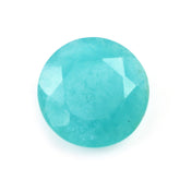 BLUE AMAZONITE ONE SIDE TABLE CUT & ONE SIDE ROSE CUT ROUND 10MM 2.31 Cts.