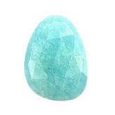AMAZONITE ROSE CUT BRIOLETTE PEARISH 14X10MM 3.51 Cts.