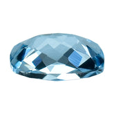 AQUAMARINE CHECKER CUT CUSHION (A++) 8X6MM 1.14 Cts.