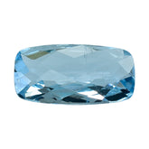 AQUAMARINE CHECKER CUT CUSHION (A++) 10X5MM 1.10 Cts.