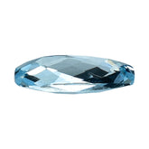 AQUAMARINE CHECKER CUT CUSHION (A++) 10X5MM 1.10 Cts.