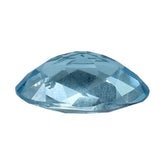 AQUAMARINE CHECKER CUT OVAL (A++) (HI) 10X7MM 1.60 Cts.