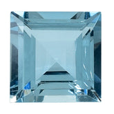 AQUAMARINE CUT SQUARE (A++) 6MM 0.95 Cts.