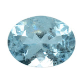 AQUAMARINE CUT OVAL A+/HI 8X6MM 1.15 Cts.