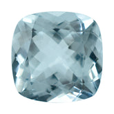 AQUAMARINE CUT CUSHION (B) 10MM 3.98 Cts.