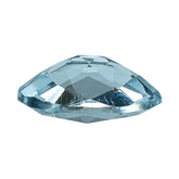 AQUAMARINE CHECKER CUT OVAL (A) 6X4MM 0.40 Cts.