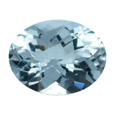 AQUAMARINE CHECKER CUT OVAL (C/SI) 9X7MM 1.81 Cts.