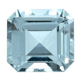 AQUAMARINE CUT OCTAGON (C/SI) 5X4.50MM 0.57 Cts.