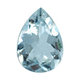 AQUAMARINE CUT PEAR (C) (WINDOW) 7X5MM 0.53 Cts.