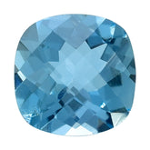 AQUAMARINE CHECKER CUT CUSHION (A++++) 6MM 0.79 Cts.