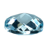 AQUAMARINE CHECKER CUT CUSHION (A++) (WINDOW) 6MM 0.72 Cts.