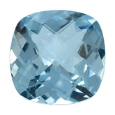 AQUAMARINE CHECKER CUT CUSHION (A+) 9MM 2.48 Cts.