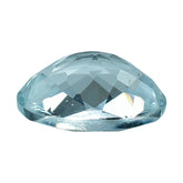 AQUAMARINE CHECEKER CUT OVAL (C) 7X5MM 0.73 Cts.
