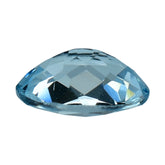 AQUAMARINE CHECKER CUT OVAL (A++/SI) 7X5MM 0.68 Cts.