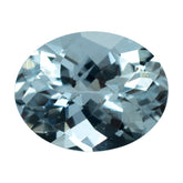 AQUAMARINE CHECKER CUT OVAL (C) 9X7MM 1.95 Cts.