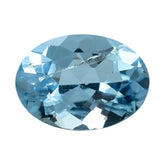 AQUAMARINE CUT OVAL (A+++) 7X5MM 0.65 Cts.