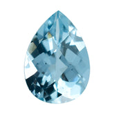 AQUAMARINE CHECKER CUT PEAR (A++) 7X5MM 0.58 Cts.