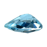 AQUAMARINE CHECKER CUT PEAR (A++) 7X5MM 0.58 Cts.