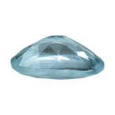 AQUAMARINE CUT OVAL (C/SI) (WINDOW) 8X6MM 1.30 Cts.