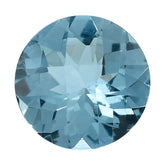 AQUAMARINE CHECKER CUT ROUND (A/SI) 7MM 0.99 Cts.