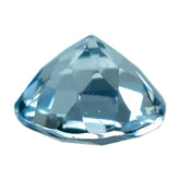 AQUAMARINE CHECKER CUT ROUND (A/SI) 4MM 0.13 Cts.