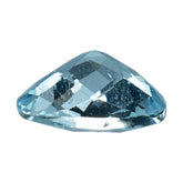 AQUAMARINE CHECKER CUT CUSHION (A/SI) 7MM 1.03 Cts.