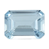 AQUAMARINE CUT OCTAGON (A/SI) 7X5MM 0.80 Cts.