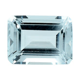 AQUAMARINE CUT OCTAGON (C/SI) 8X6MM 1.5 Cts.