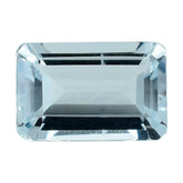 AQUAMARINE CUT OCTAGON (C/SI) 6X4MM 0.45 Cts.