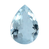 AQUAMARINE CUT PEAR (C/SI) (WINDOW) 7X5MM 0.65 Cts.