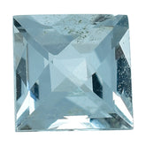 AQUAMARINE CHECKER CUT SQUARE (C/SI) 4.50MM 0.5 Cts.