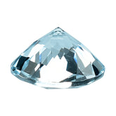 AQUAMARINE CHECKER CUT ROUND (A+/WINDOW) 8MM 1.59 Cts.