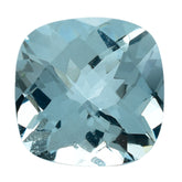 AQUAMARINE CHECKER CUT CUSHION (A) 8MM 1.80 Cts.