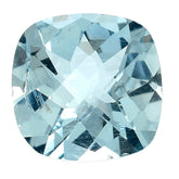 AQUAMARINE CHECKER CUT CUSHION (A+/SI) 7MM 1.13 Cts.