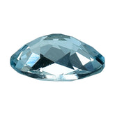 AQUAMARINE CHECKER CUT OVAL (A++) 7X5MM 0.65 Cts.