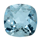AQUAMARINE CHECKER CUT CUSHION (A++) 8MM 1.81 Cts.