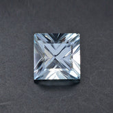 AQUAMARINE LIGHTNING CUT SQUARE 10MM 4.38 Cts.