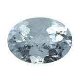 AQUAMARINE CHECKER CUT OVAL 7X5MM 0.71 Cts.