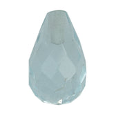 AQUAMARINE FACETED DROPS (HALF DRILL 0.80MM) (A+/SI) 8X5MM 1.35 Cts.