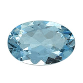 AQUAMARINE CUT OVAL 6X4MM 0.41 Cts.
