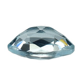 AQUAMARINE CHECKER CUT OVAL 7x5MM 0.80 Cts.