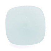 MILKY AQUAMARINE BUFFTOP IRREGULAR FACETED BACK CUSHION (FULL DRILL) 10MM 2.90 Cts.