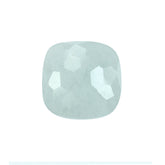 MILKY AQUAMARINE IRREGULAR CUT CUSHION CAB (HALF DRILL) 10MM 3.07Cts.