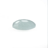 MILKY AQUAMARINE IRREGULAR CUT CUSHION CAB (HALF DRILL) 10MM 3.07Cts.