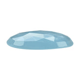 MILKY AQUAMARINE ROSE CUT IRREGULAR OVAL CAB (AA) 20X16MM 9.17 Cts.